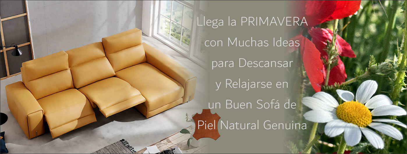 sofas piel modernos